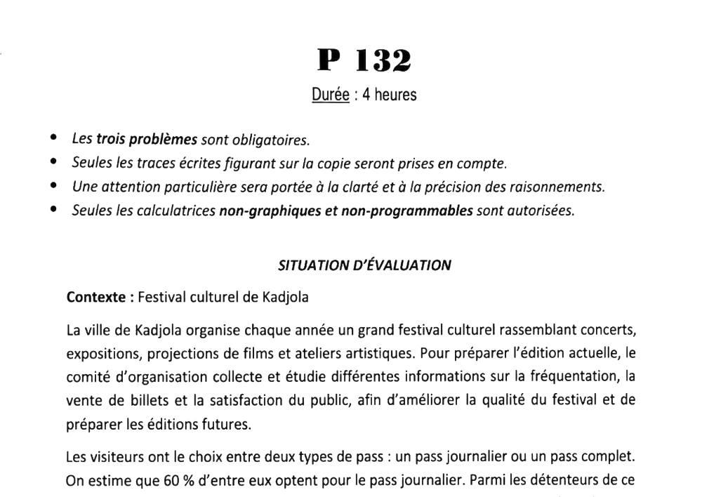 Aperçu de la première page — BAC NATIONAL Mathématiques Série C BAC Bénin 2026