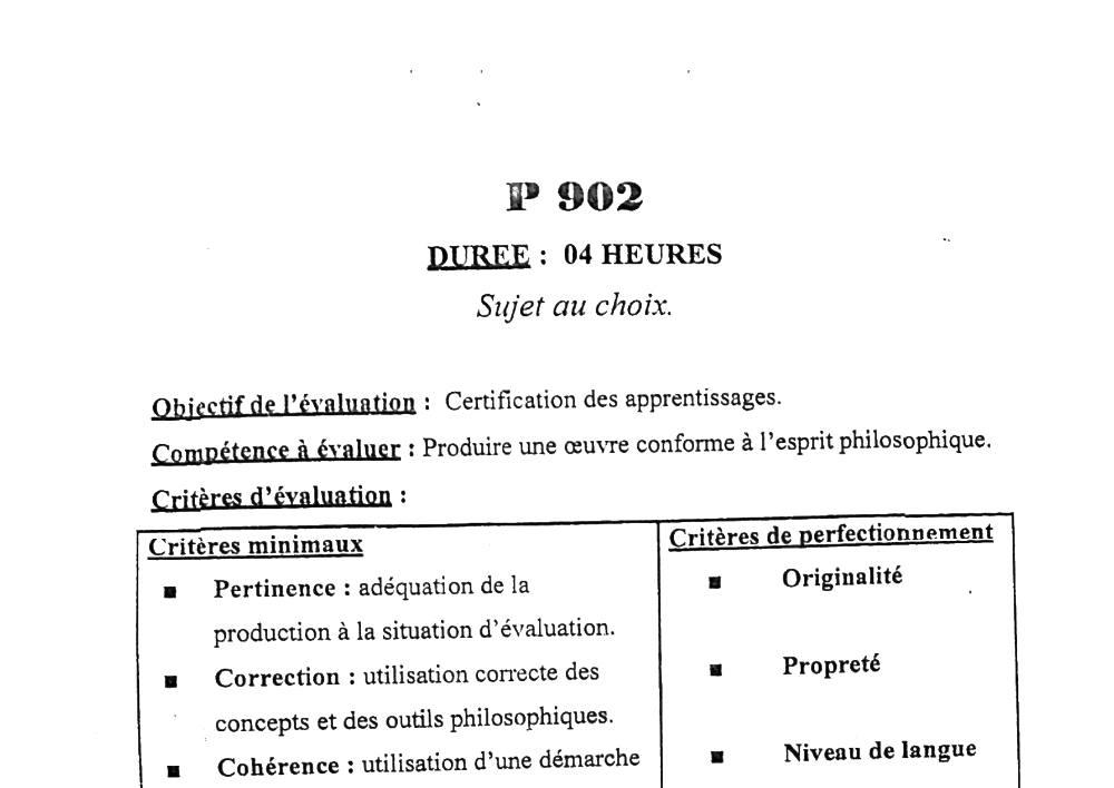 Aperçu de la première page — BAC NATIONAL 2026 Philosophie Série B BAC Bénin