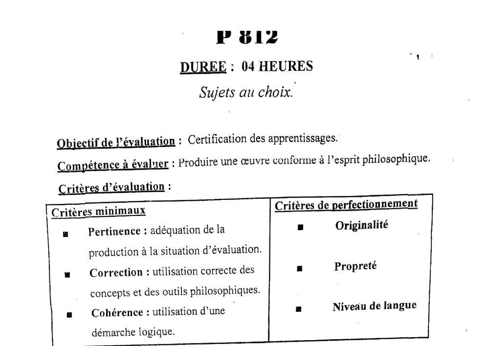 Aperçu de la première page — BAC NATIONAL 2026 Philosophie Séries A1 A2 BAC Bénin