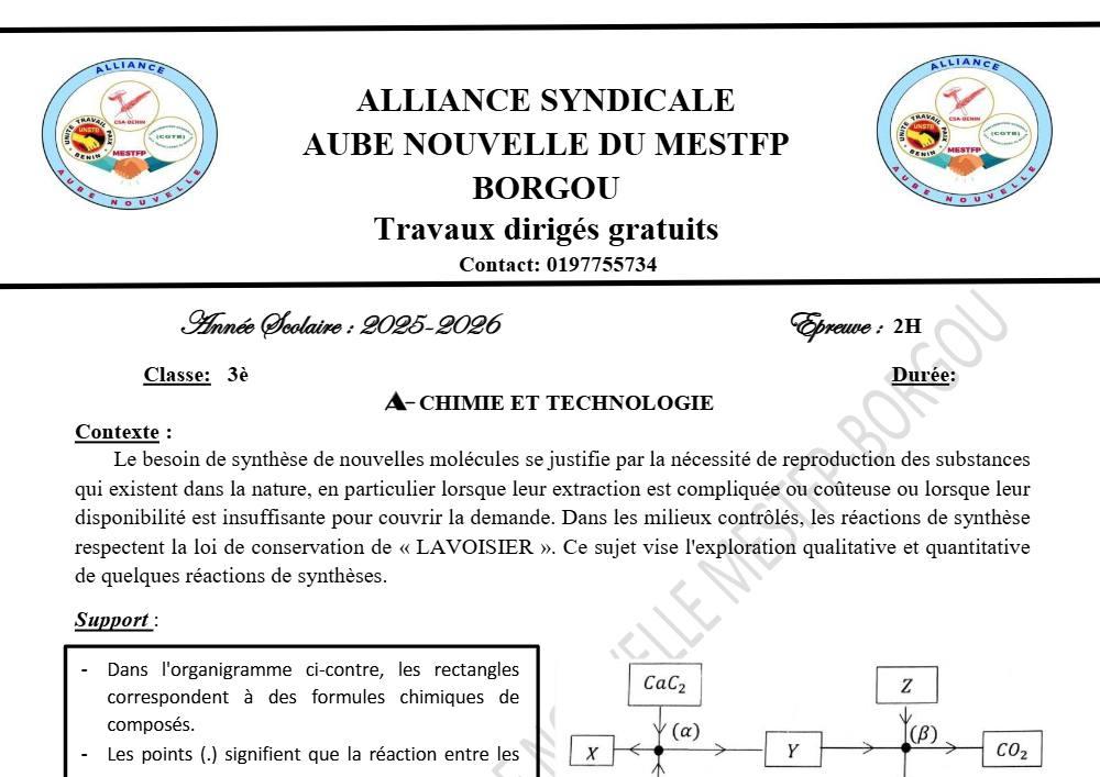Aperçu de la première page — TD2 AAN MESTFP B PACT 3è