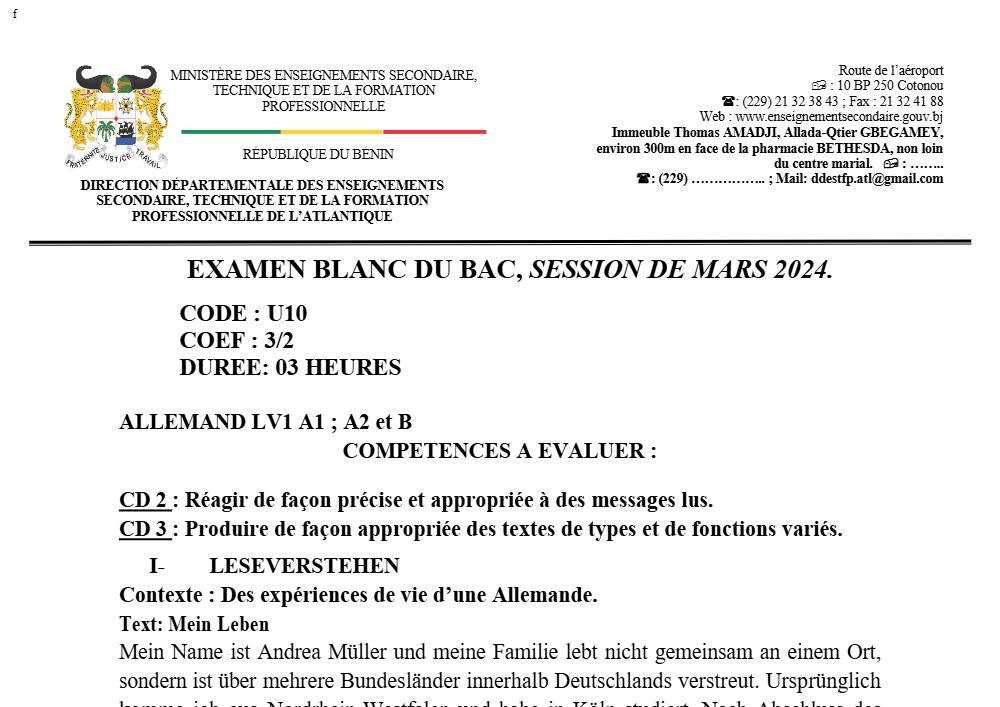 Aperçu de la première page — Compilation Bac Blanc 2024 – Atlantique (Toutes séries)