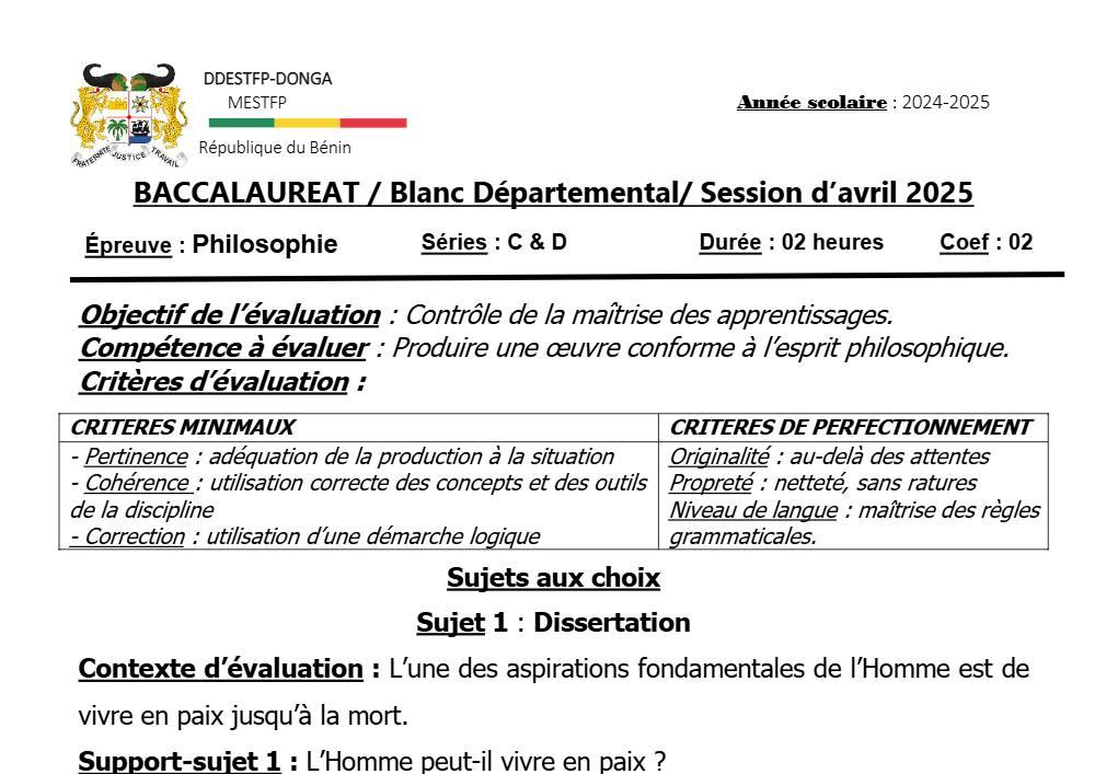 Aperçu de la première page — DONGA BAC BLANC 2025 PHILO SERIES CD